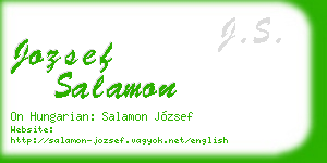 jozsef salamon business card