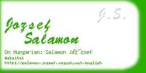 jozsef salamon business card